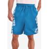imageKingSize Mens Big ampamp Tall Basic 8quot 4Way Flex Swim TrunkBlue Hawaiian Floral