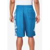 imageKingSize Mens Big ampamp Tall Basic 8quot 4Way Flex Swim TrunkBlue Hawaiian Floral