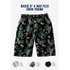 imageKingSize Mens Big ampamp Tall Basic 8quot 4Way Flex Swim TrunkSurf Pineapple