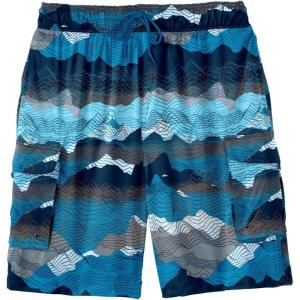 imageKingSize Mens Big ampamp Tall 8quot Flex Cargo Swim TrunksTopography