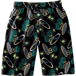 imageKingSize Mens Big ampamp Tall Basic 8quot 4Way Flex Swim TrunkSurf Pineapple