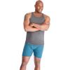 imageKingSize Mens Big ampamp Tall 3Pack Ribbed Cotton Tank UndershirtSteel