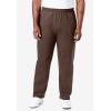 imageKingSize Mens Big ampamp Tall Fleece OpenBottom SweatpantsEspresso