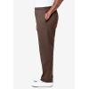 imageKingSize Mens Big ampamp Tall Fleece OpenBottom SweatpantsEspresso