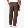 imageKingSize Mens Big ampamp Tall Fleece OpenBottom SweatpantsEspresso