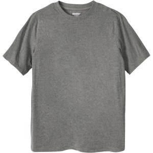 imageKingSize Mens Big ampamp Tall ShrinkLess Lightweight Crewneck TShirtMedium Heather Grey