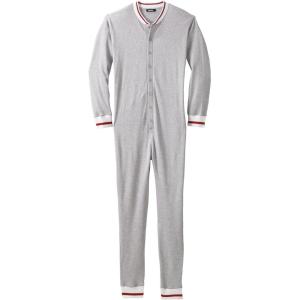 imageKingSize Mens Big ampamp Tall Tall Waffle Thermal Onesie SuitHeather Grey
