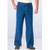 imageLiberty Blues by Kingsize Mens Big ampamp Tall SideElastic Wide Leg 5Pocket JeansBlack Denim