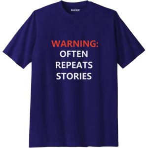 imageKingSize Mens Big ampamp Tall Slogan Graphic TShirtRepeats Stories