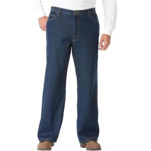 imageLiberty Blues by Kingsize Mens Big ampamp Tall SideElastic Wide Leg 5Pocket JeansIndigo