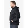 imageKingSize Mens Big ampamp Tall Fleece Pullover HoodieBlack Grey Wave