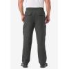 imageKingSize Mens Big ampamp Tall Tall ThermalLined Cargo PantsHeather Charcoal