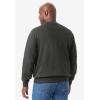 imageKingSize Mens Big ampamp Tall Tall UltraLight Comfort Fleece Crewneck SweatshirtBlack