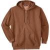 imageKingSize Mens Big ampamp Tall Fleece Zipfront Hoodie JacketBrown Marl