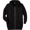 imageKingSize Mens Big ampamp Tall LongerLength Fleece Full Zip HoodieBlack