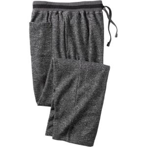imageKingSize Mens Big ampamp Tall Coachs Collection Fleece Open Bottom PantsHeather Slate Stripe