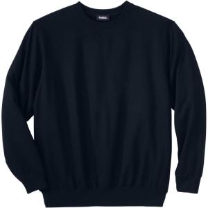 imageKingSize Mens Big ampamp Tall Tall UltraLight Comfort Fleece Crewneck SweatshirtBlack