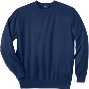 imageKingSize Mens Big ampamp Tall Tall UltraLight Comfort Fleece Crewneck SweatshirtNavy