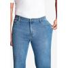 imageLiberty Blues by Kingsize Mens Big ampamp Tall Loose Fit 5Pocket Stretch JeansLight Sanded Wash