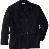 imageLiberty Blues by KingSize Mens Big ampamp Tall DoubleBreasted Wool PeacoatBlack