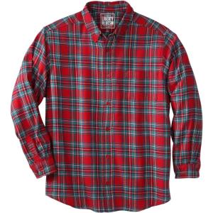 imageKingSize Mens Big ampamp Tall Liberty Blues Flannel ShirtRed Tartan