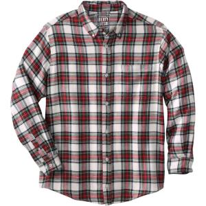 imageKingSize Mens Big ampamp Tall Liberty Blues Flannel ShirtWhite Tartan