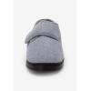imageKingSize Mens Adjustable Fleece SlippersCharcoal 0012