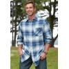 imageKingSize Mens Big ampamp Tall Boulder Creek Flannel ShirtRed Buffalo Check