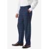 imageKingSize Mens Big ampamp Tall Easy Movement PlainFront Expandable Dress PantsNavy