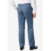 imageKingSize Mens Big ampamp Tall Easy Movement PlainFront Expandable Dress PantsSlate Blue