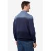 imageKingSize Mens Big ampamp Tall Henley Shaker SweaterNavy Ombre