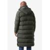imageKingSize Mens Big ampamp Tall Long Quilted Puffer CoatForest Green