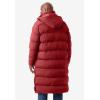 imageKingSize Mens Big ampamp Tall Long Quilted Puffer CoatMountain Red