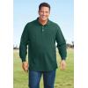 imageKingSize Mens Big ampamp Tall LongSleeve ShrinkLess Cotton Polo ShirtTrue Red