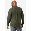 imageKingSize Mens Big ampamp Tall Signature Solid Flannel ShirtOlive