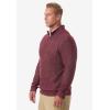 imageKingSize Mens Big ampamp Tall Soft Cable Knit 14 Zip SweaterIndigo Marl