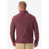 imageKingSize Mens Big ampamp Tall Soft Cable Knit 14 Zip SweaterIndigo Marl