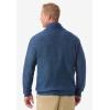 imageKingSize Mens Big ampamp Tall Soft Cable Knit Shawl Collar CardiganIndigo Marl