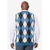 imageKingSize Mens Big ampamp Tall Tall VNeck Argyle Sweater VestBlue Diamond