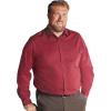 imageKingSize Mens Big ampamp Tall Tall WrinkleFree Dress ShirtPurple Check 0037
