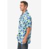 imageKingSize Mens Big ampamp Tall Tropical Rayon ShortSleeve ShirtCornflower Hibiscus