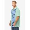 imageKingSize Mens Big ampamp Tall Tropical Rayon ShortSleeve ShirtPalm Tree Panel
