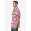 imageKingSize Mens Big ampamp Tall Tropical Rayon ShortSleeve ShirtPink Hibiscus