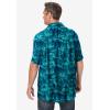 imageKingSize Mens Big ampamp Tall Tropical Rayon ShortSleeve ShirtTidal Green Marble
