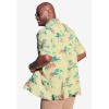 imageKingSize Mens Big ampamp Tall Tropical Rayon ShortSleeve ShirtYellow Luau