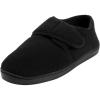 imageKingSize Mens Adjustable Fleece SlippersBlack 0189