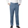 imageKingSize Mens Big ampamp Tall Easy Movement PlainFront Expandable Dress PantsSlate Blue