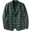 imageKingSize Mens Big ampamp Tall Tall Ultra Comfort Stretch BlazerGreen Plaid