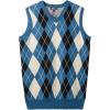 imageKingSize Mens Big ampamp Tall Tall VNeck Argyle Sweater VestBlue Diamond