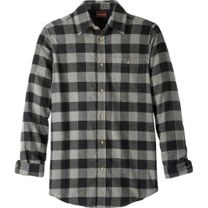 imageKingSize Mens Big ampamp Tall Boulder Creek Flannel ShirtBlack Buffalo Check